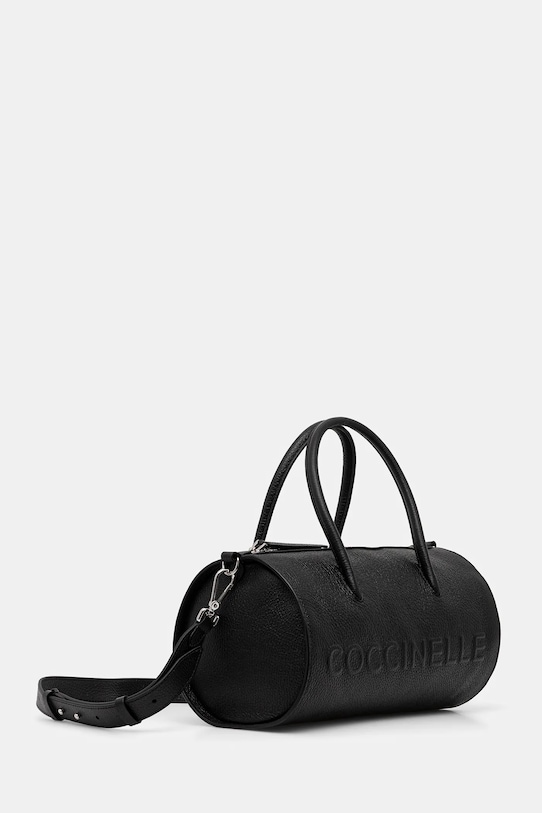 Kožená kabelka Coccinelle COCCINELLEMYRTHA MAXI LOG E1.QBB.18.03.01 černá AW25