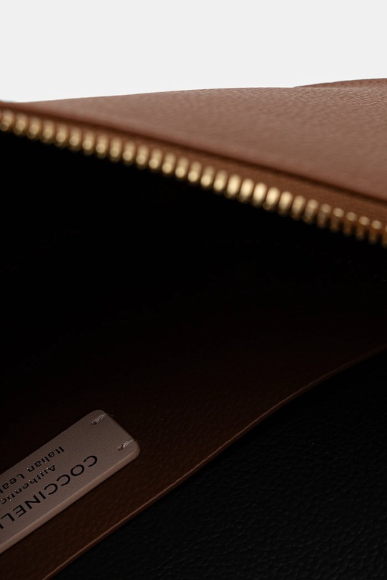 Coccinelle torebka skórzana COCCINELLESUNUP brązowy E1.QKF.13.02.01