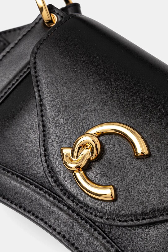 Kožená kabelka Coccinelle COCCINELLE C-ME CALF černá E1.SSK.18.04.01