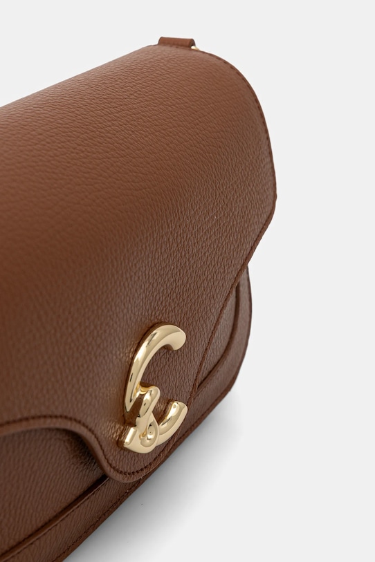 Akcesoria Coccinelle torebka skórzana COCCINELLE C-ME E1.SSL.12.03.01 brązowy