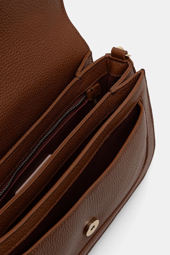 Coccinelle torebka skórzana COCCINELLE C-ME E1.SSL.12.03.01 brązowy