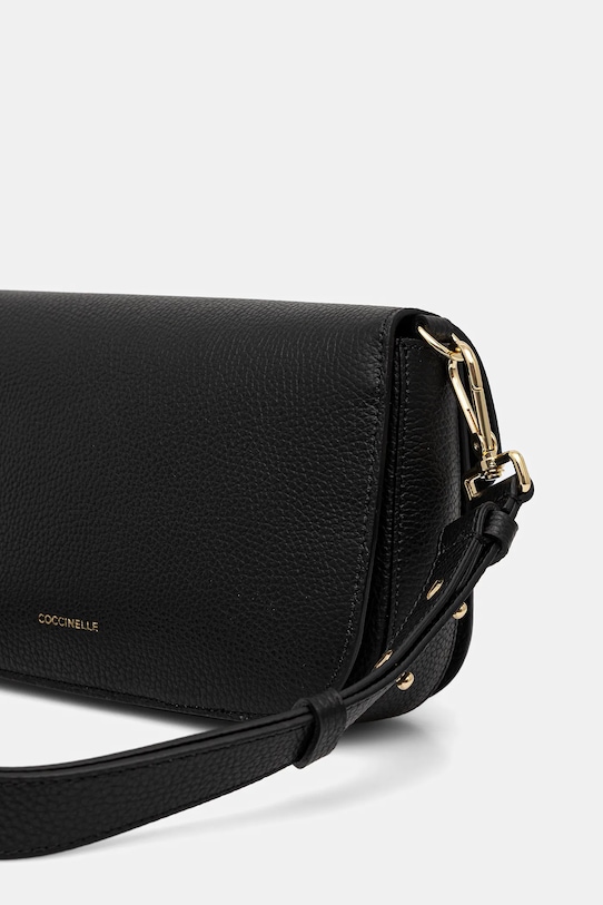 Doplňky Kožená kabelka Coccinelle COCCINELLE C-ME E1.SSL.12.03.01 černá