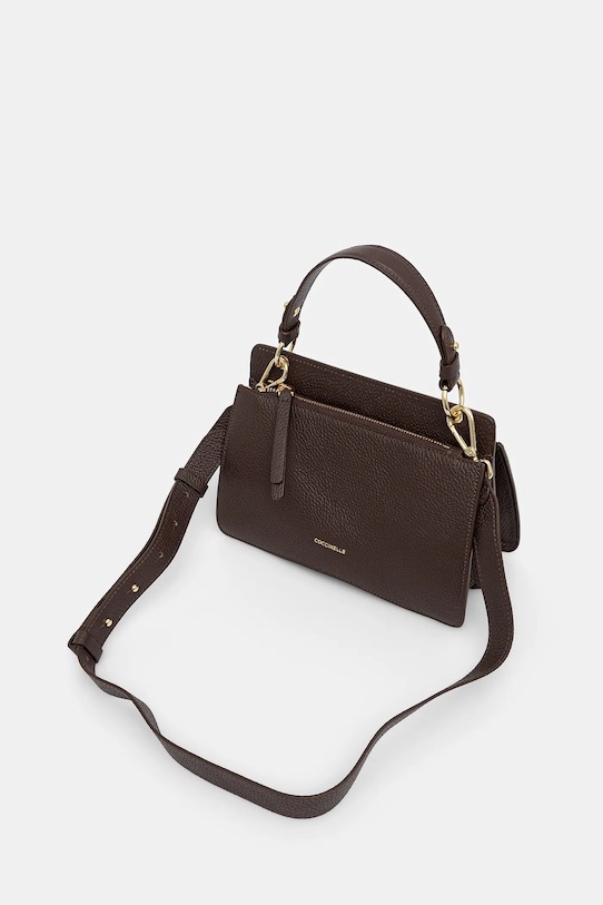 Akcesoria Coccinelle torebka skórzana COCCINELLE C-ME E1.SSL.18.03.01 brązowy