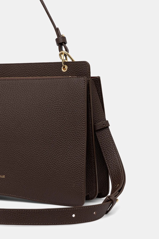 Accesorii Coccinelle poșetă de piele COCCINELLE C-ME E1.SSL.18.05.01 maro