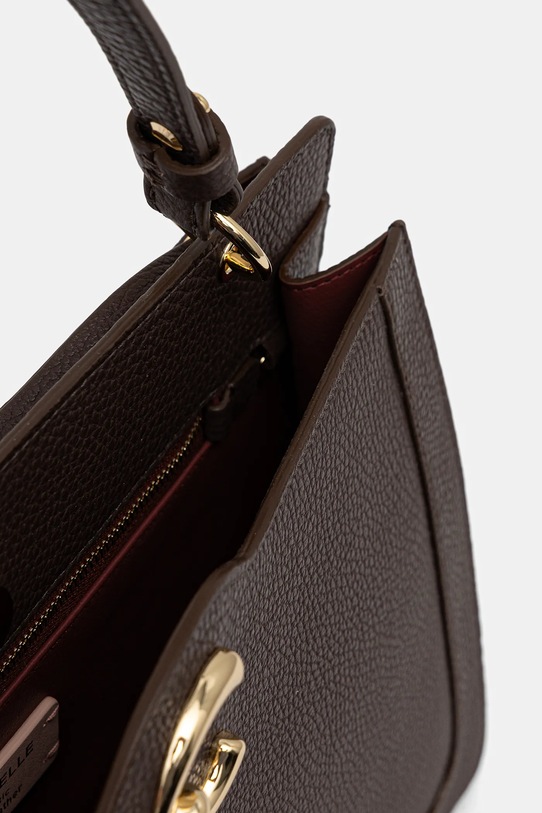 Coccinelle poșetă de piele COCCINELLE C-ME E1.SSL.18.05.01 maro