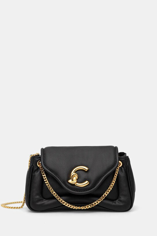 Usnjena torbica Coccinelle COCCINELLE C-ME FLUFFY Ne ustreza A4 črna E1.SUE.12.02.01