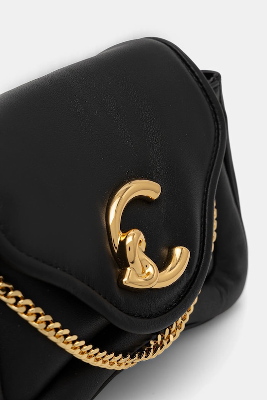 Usnjena torbica Coccinelle COCCINELLE C-ME FLUFFY črna E1.SUE.12.02.01