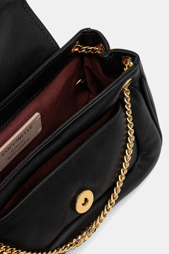 Usnjena torbica Coccinelle COCCINELLE C-ME FLUFFY E1.SUE.12.02.01 črna
