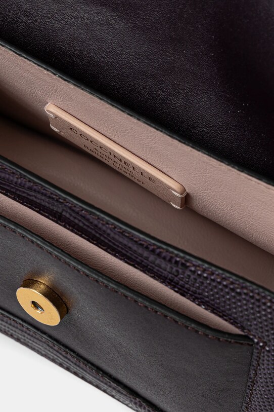 Coccinelle poșetă de piele COCCINELLE C-ME BIMATERI. E1.T1R.18.04.01 violet