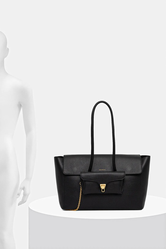 Coccinelle torebka skórzana DOUBLE BEAT E1.T8A.11.01.01