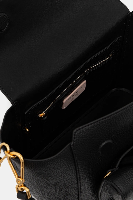 Шкіряна сумочка Coccinelle DOUBLE BEAT чорний E1.T8A.18.02.01