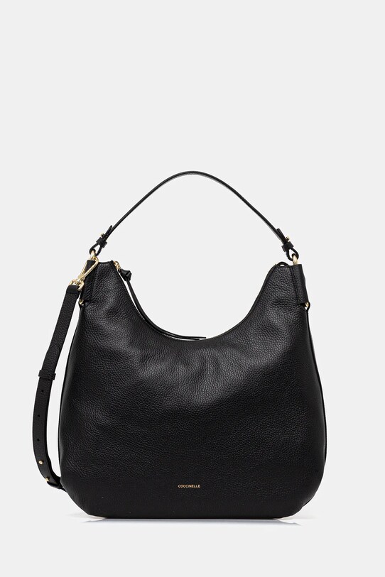 Kožená kabelka Coccinelle REBEKKA přírodní kůže černá E1.T95.13.01.01