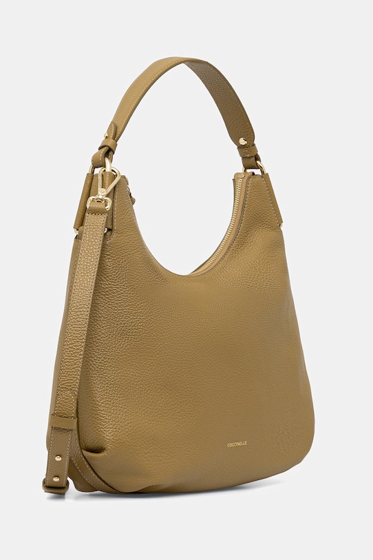 Kožená kabelka Coccinelle REBEKKA E1.T95.13.02.01 zelená SS26