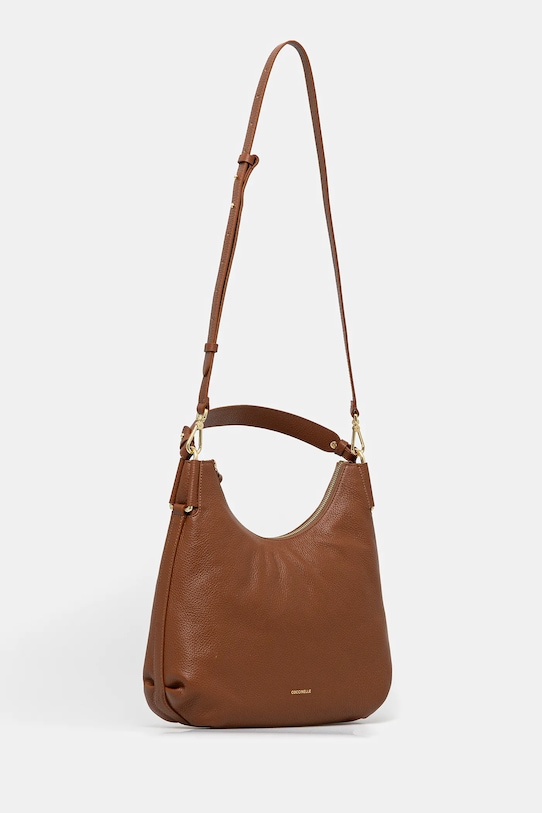 Δερμάτινη τσάντα Coccinelle REBEKKA E1.T95.13.02.01 καφέ AW25