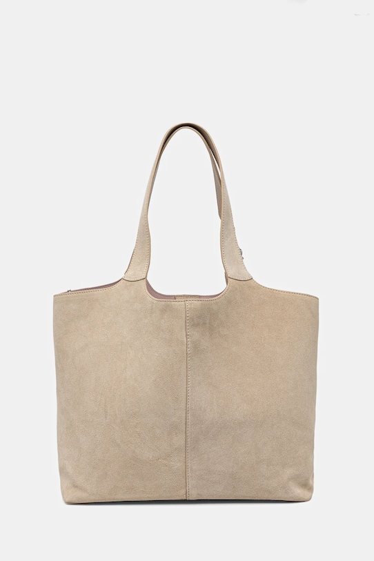 Akcesoria Coccinelle torebka zamszowa E1.THE.11.01.01 beżowy