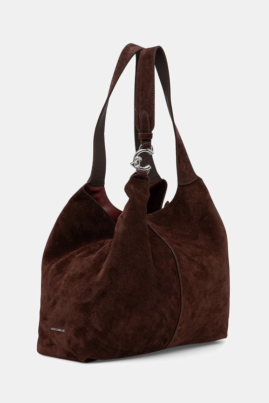 Coccinelle torebka zamszowa E1.THE.11.01.01 brązowy AW25