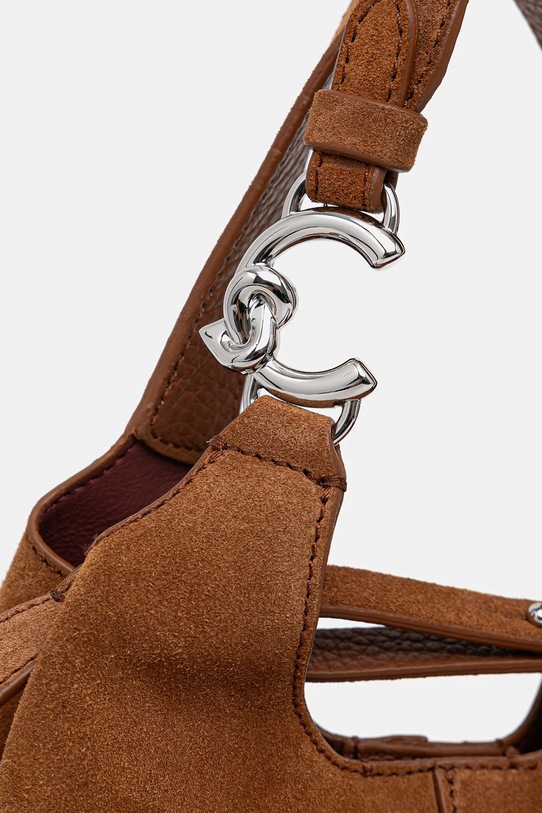 Coccinelle torebka zamszowa brązowy E1.THE.58.01.01