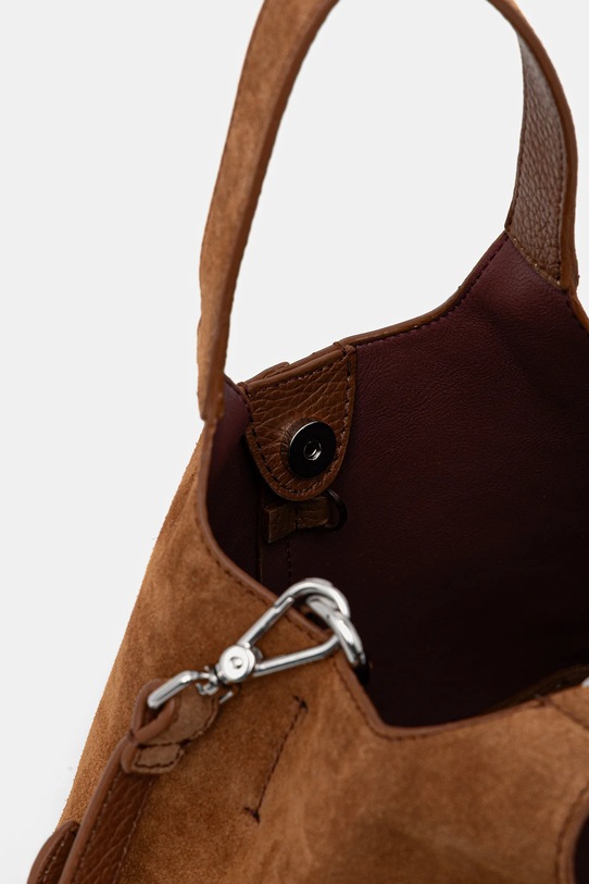 Coccinelle torebka zamszowa E1.THE.58.01.01 brązowy