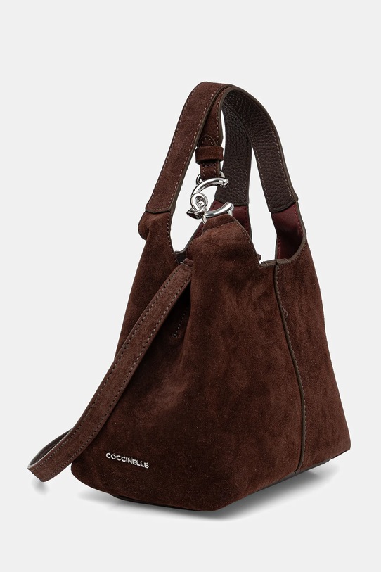 Coccinelle torebka zamszowa E1.THE.58.01.01 brązowy AW25
