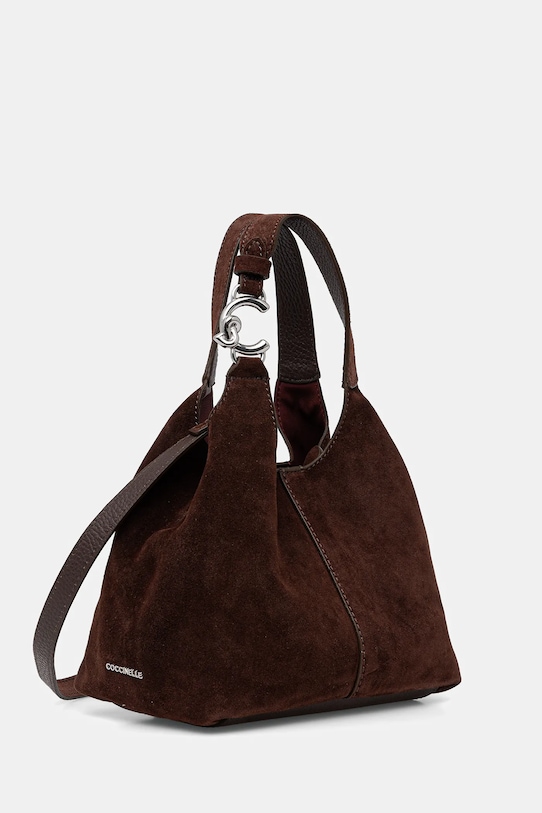Coccinelle torebka zamszowa E1.THE.58.01.01 brązowy AW25