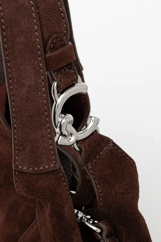 Coccinelle torebka zamszowa brązowy E1.THE.58.01.01