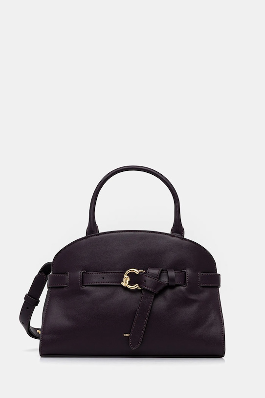 Δερμάτινη τσάντα Coccinelle SABINE λείο δέρμα μωβ E1.TLA.18.02.01