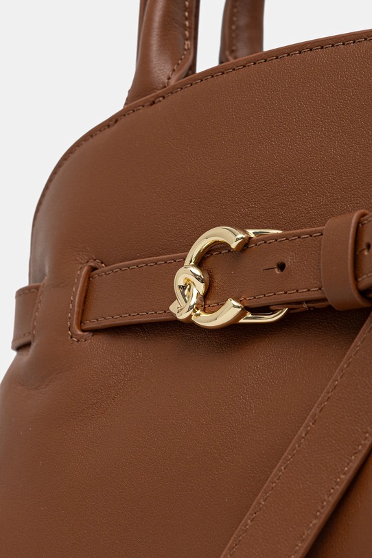 Kožená kabelka Coccinelle SABINE hnědá E1.TLA.18.02.01