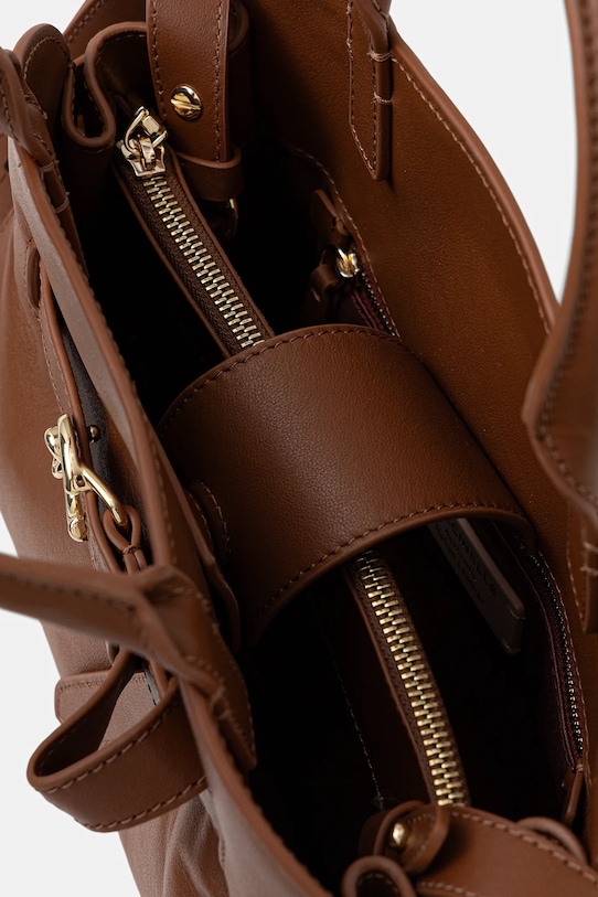 Kožená kabelka Coccinelle SABINE E1.TLA.18.02.01 hnědá