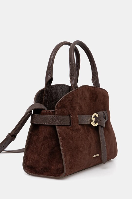 Coccinelle torebka zamszowa SABINE SUEDE E1.TLB.18.02.01 brązowy AW25