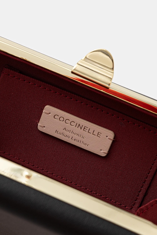 Coccinelle kopertówka skórzana LIV E1.TR5.19.01.01 czarny