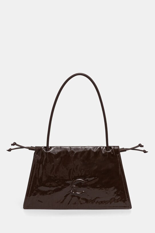 Coccinelle poșetă de piele DULSE SHINY uni maro E1.TS9.13.01.01