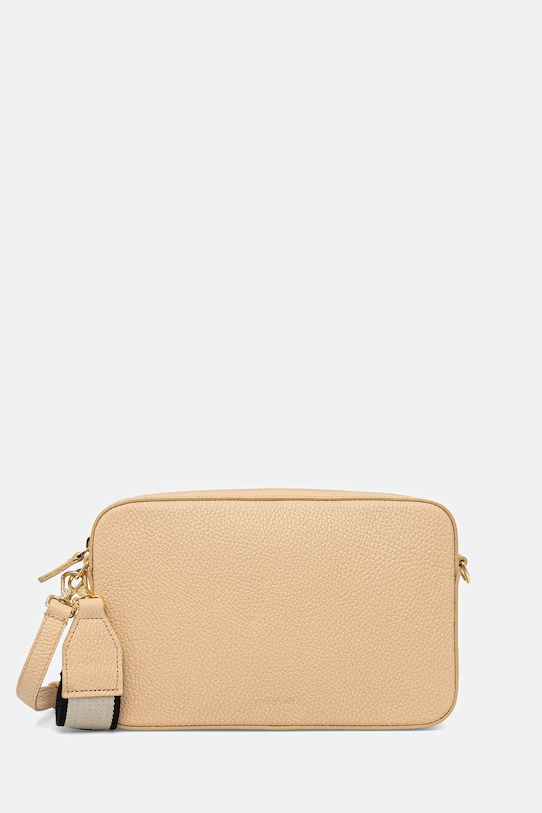 Kožená kabelka Coccinelle TEBE přírodní kůže béžová E5.MN5.52.01.01