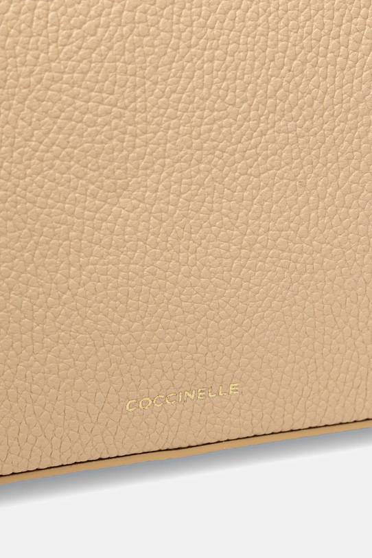 Kožená kabelka Coccinelle TEBE béžová E5.MN5.52.01.01