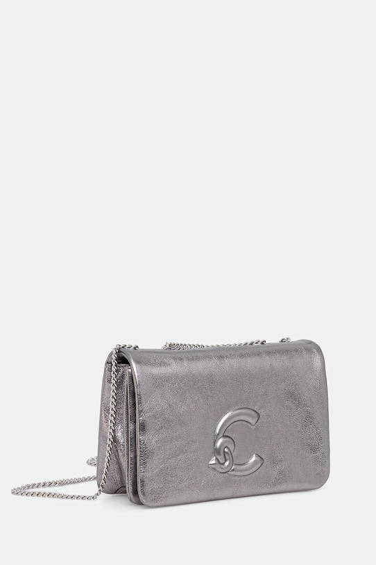 Coccinelle torebka skórzana DULSE E5.SS5.52.01.01 srebrny AW25