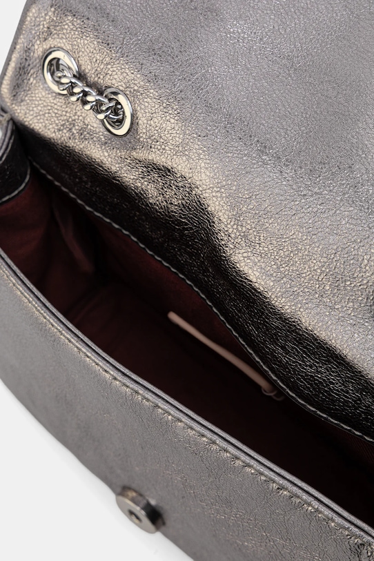 Coccinelle torebka skórzana DULSE E5.SS5.52.01.01 srebrny