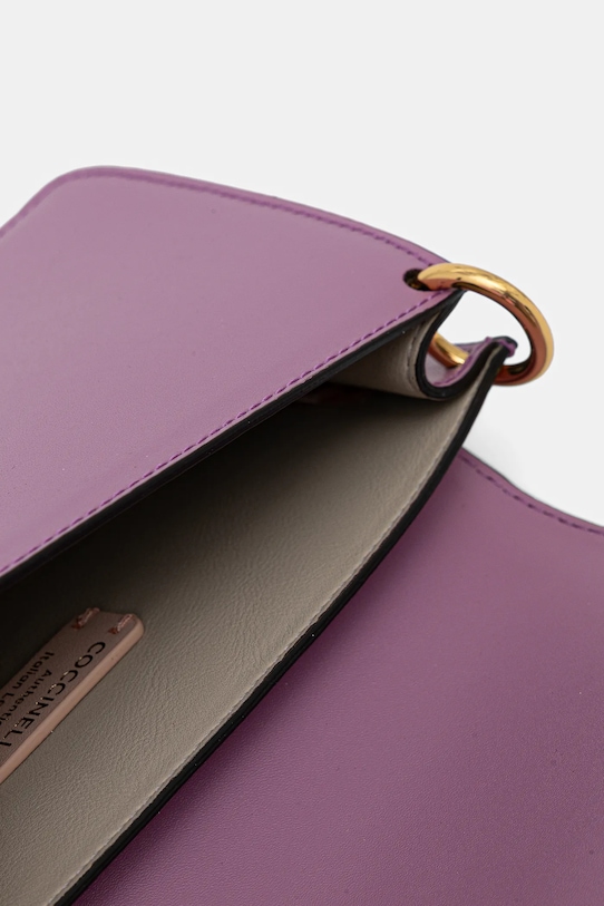 Coccinelle torebka skórzana fioletowy E5.SSK.27.01.01