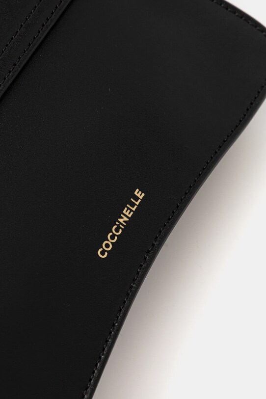 Δερμάτινη τσάντα Coccinelle μαύρο E5.SSK.27.01.01