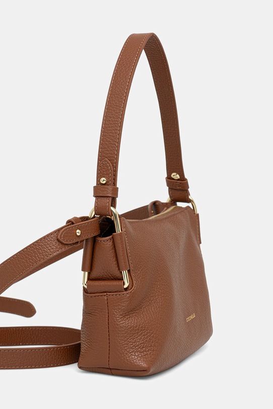 Coccinelle poșetă de piele REBEKKA E5.T95.52.01.01 maro AW25