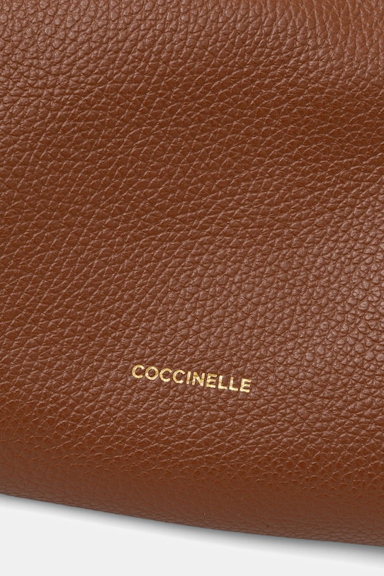 Coccinelle poșetă de piele REBEKKA maro E5.T95.52.01.01