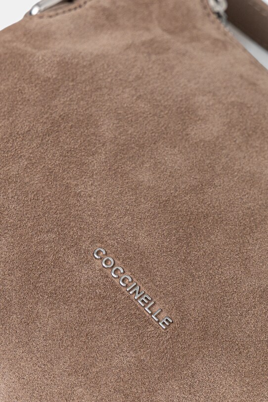 Coccinelle torebka zamszowa REBEKKA SUEDE brązowy E5.T96.52.01.01