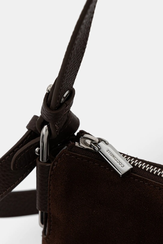 Τσάντα σουέτ Coccinelle REBEKKA SUEDE καφέ E5.T96.52.01.01