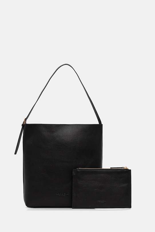 Kožená kabelka Marc O'Polo přírodní kůže černá 50611951101141