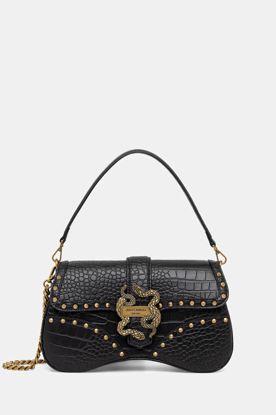 Τσάντα Just Cavalli απομίμηση λείου δέρματος μαύρο 79RA4BA1.ZSB96