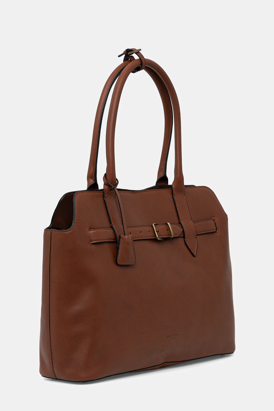 Δερμάτινη τσάντα Marc O'Polo 50818770301104 καφέ AW25