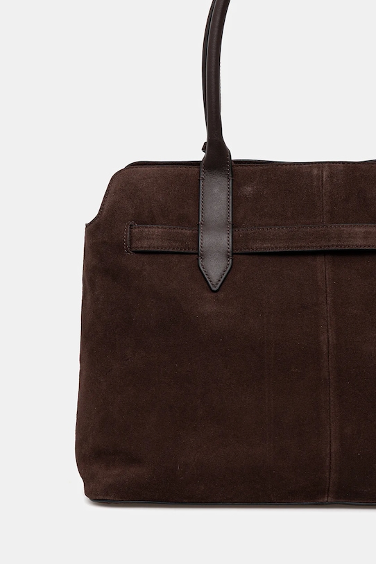 Akcesoria Marc O'Polo torebka zamszowa 50818770301304 brązowy