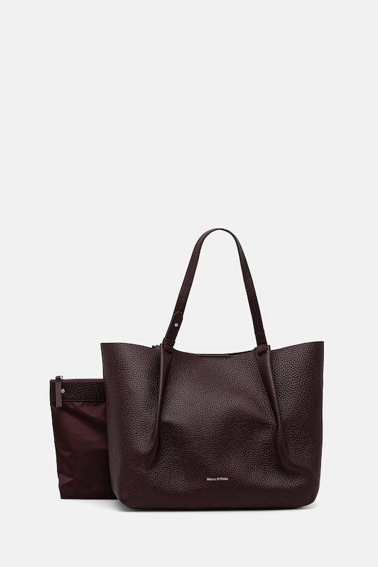 Kožená kabelka Marc O'Polo usňová koža burgundské 50819650201109