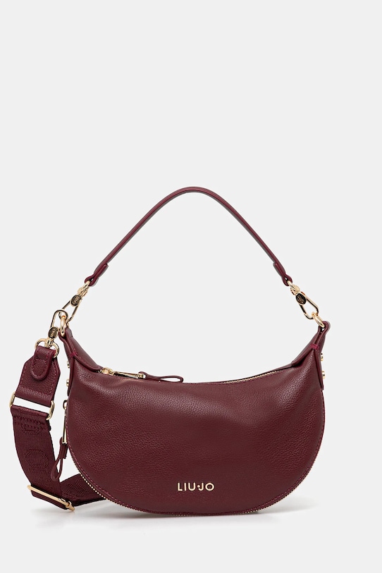 Τσάντα Liu Jo απομίμηση λείου δέρματος μπορντό AF5043.E0058