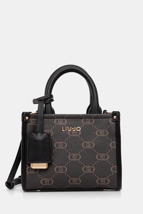 Τσάντα Liu Jo απομίμηση λείου δέρματος καφέ AF5102.E0668