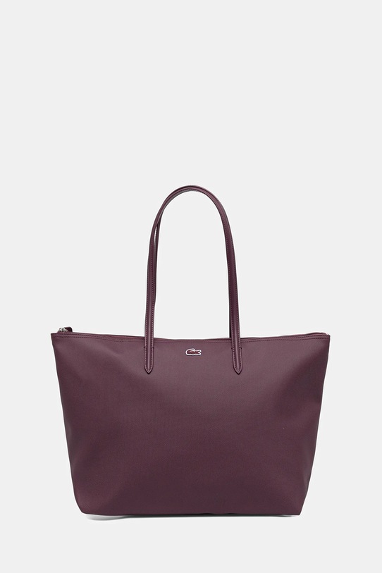 Lacoste poșetă uni burgundia NF1888PK