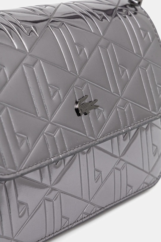 Akcesoria Lacoste torebka skórzana NF5139HN srebrny